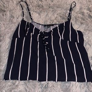Kendall & Kylie tie front tank top